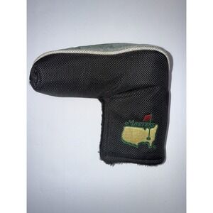 Masters Black Green Cream Fabric Putter Head Cover for Golf Club